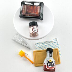 MGA Miniverse Make it Mini Food Diner Series 3 BBQ RIBS NEW RESIN HTF